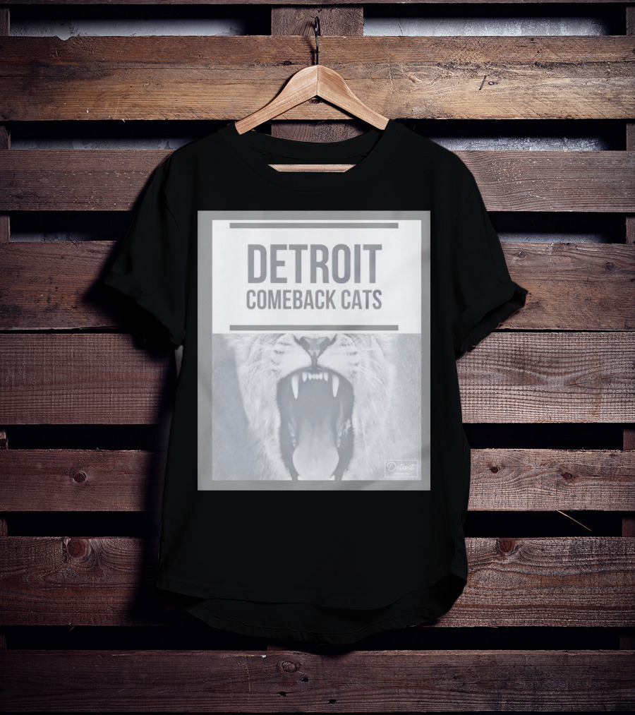 Detroit Comeback Cats Roaring Lion T-Shirt
