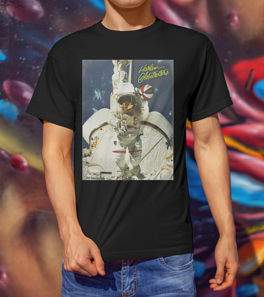 Harlem Globetrotters Astronaut Space Basketball Adventure T-Shirt