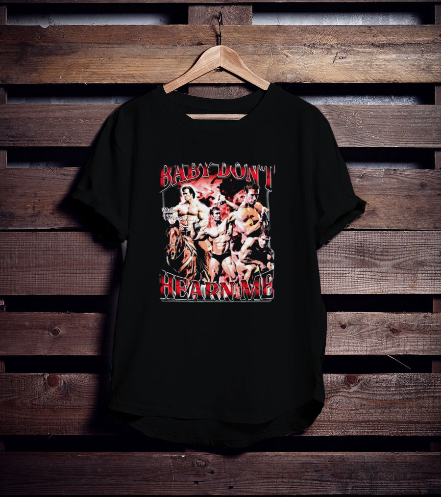 Mike O'Hearn Baby Don't Hearn Me Bodybuilding Legend Collage T-Shirt