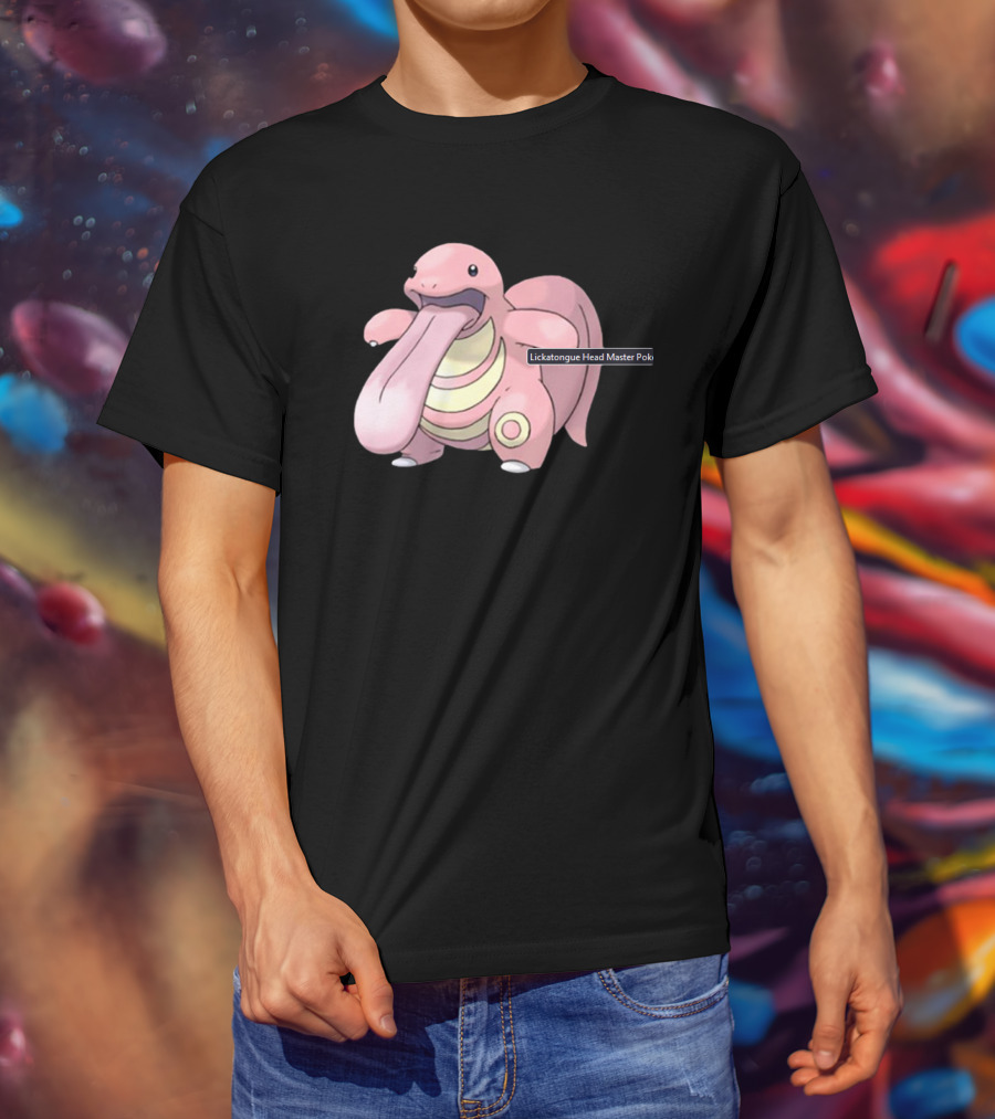 Lickatongue Head Master Pokemon Character Image T-Shirt