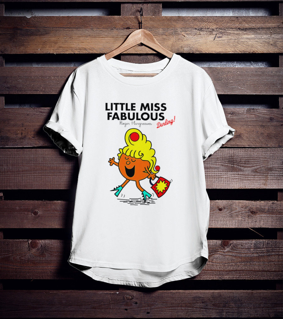 Little Miss Fabulous Roger Hargreaves Darling Vibrant Character Pose T-Shirt