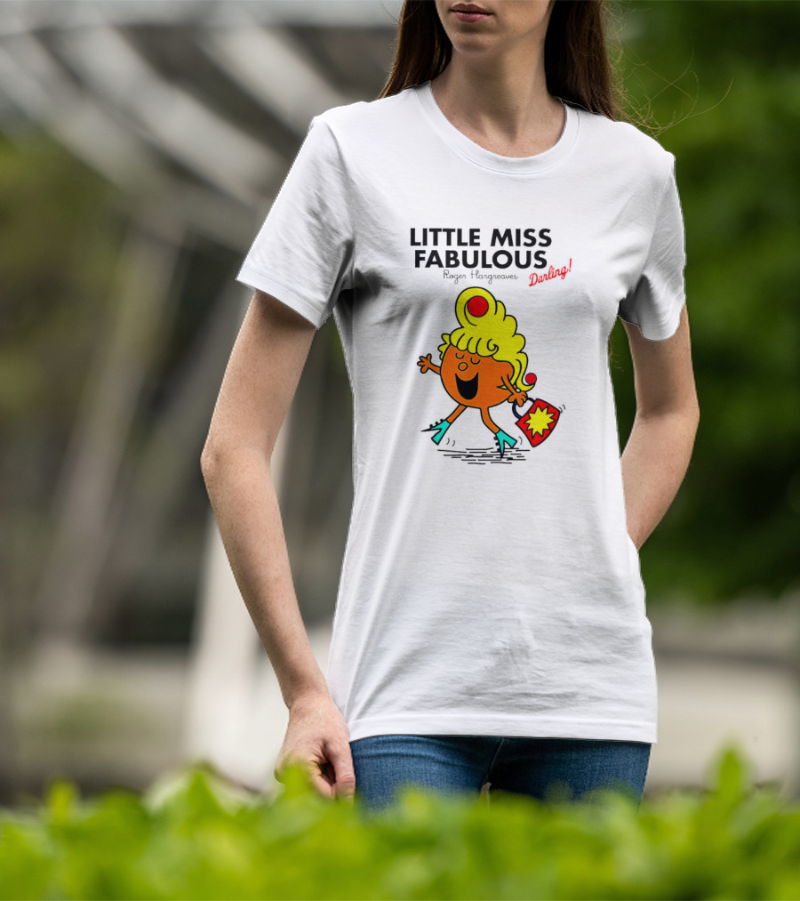 Little Miss Fabulous Roger Hargreaves Darling Vibrant Character Pose T-Shirt
