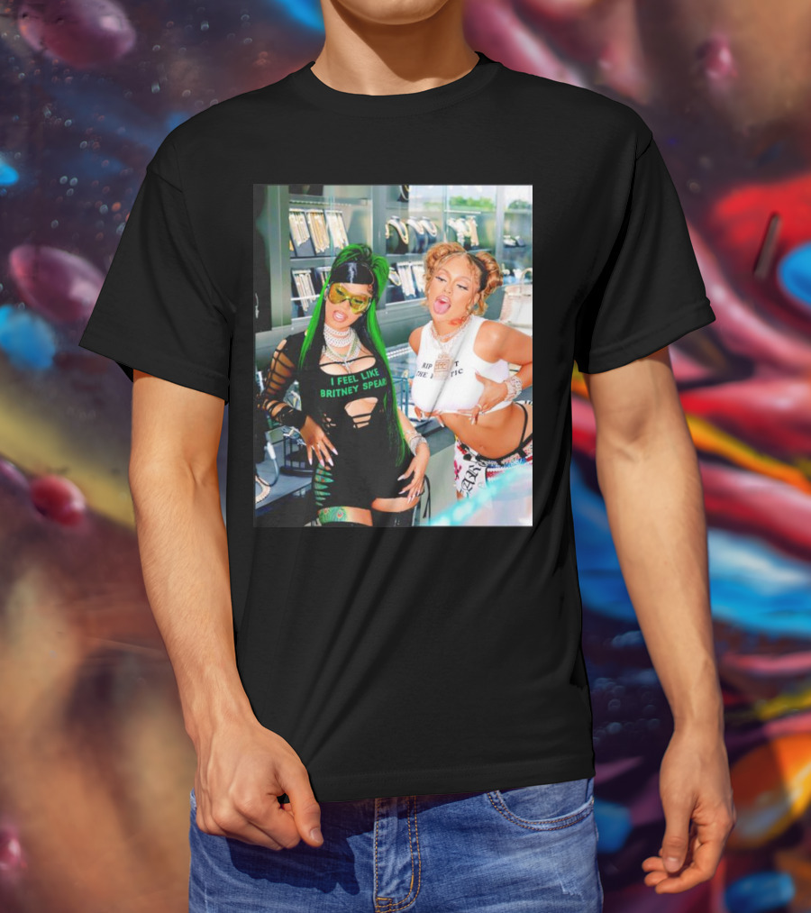I Feel Like Britney Spears Rip Me Out The Plastic Put It On Da Floor Again Glorilla And Cardi T-Shirt