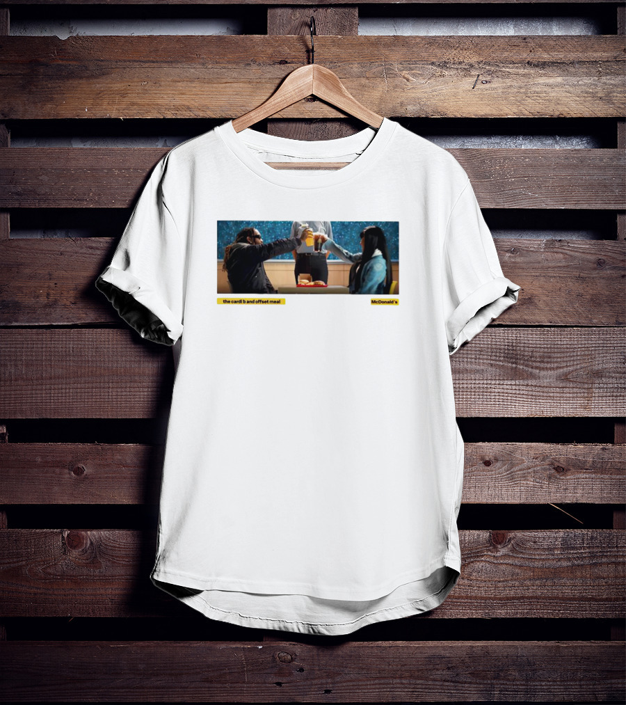 The Cardi B And Offset Meal McDonald's Celebration At Table T-Shirt