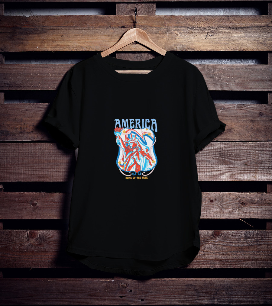 America Home Of The Free Statue Of Liberty MAGA T-Shirt