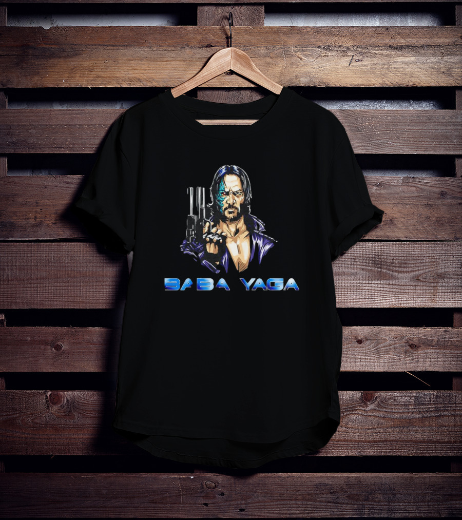 Baba Yaga Wickminator John Comic Style Guns T-Shirt