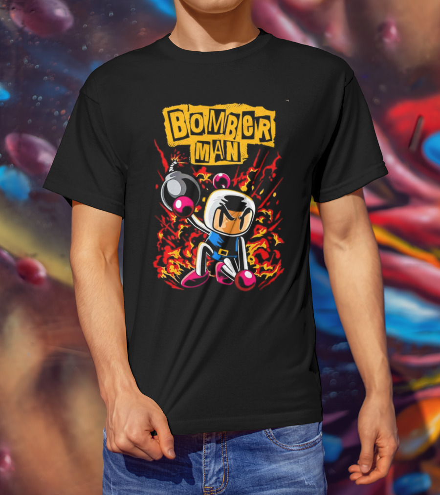 Bomberman Dynamic Action Explosion Iconic T-Shirt