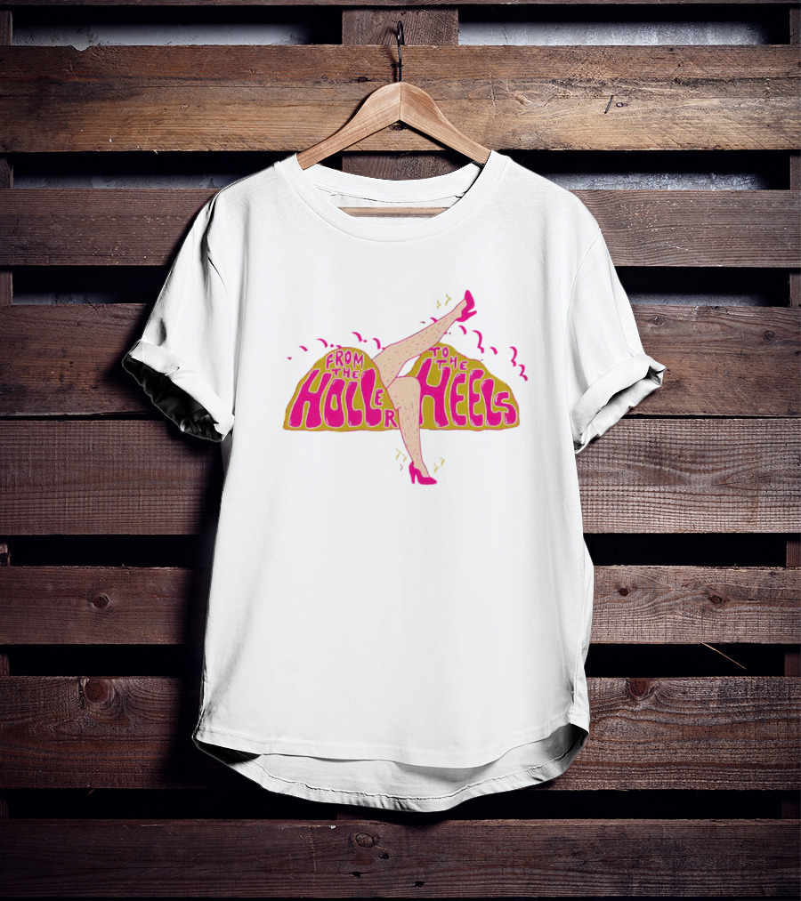 From The Holler To The Heels With Vibrant Pink And Leg T-Shirt