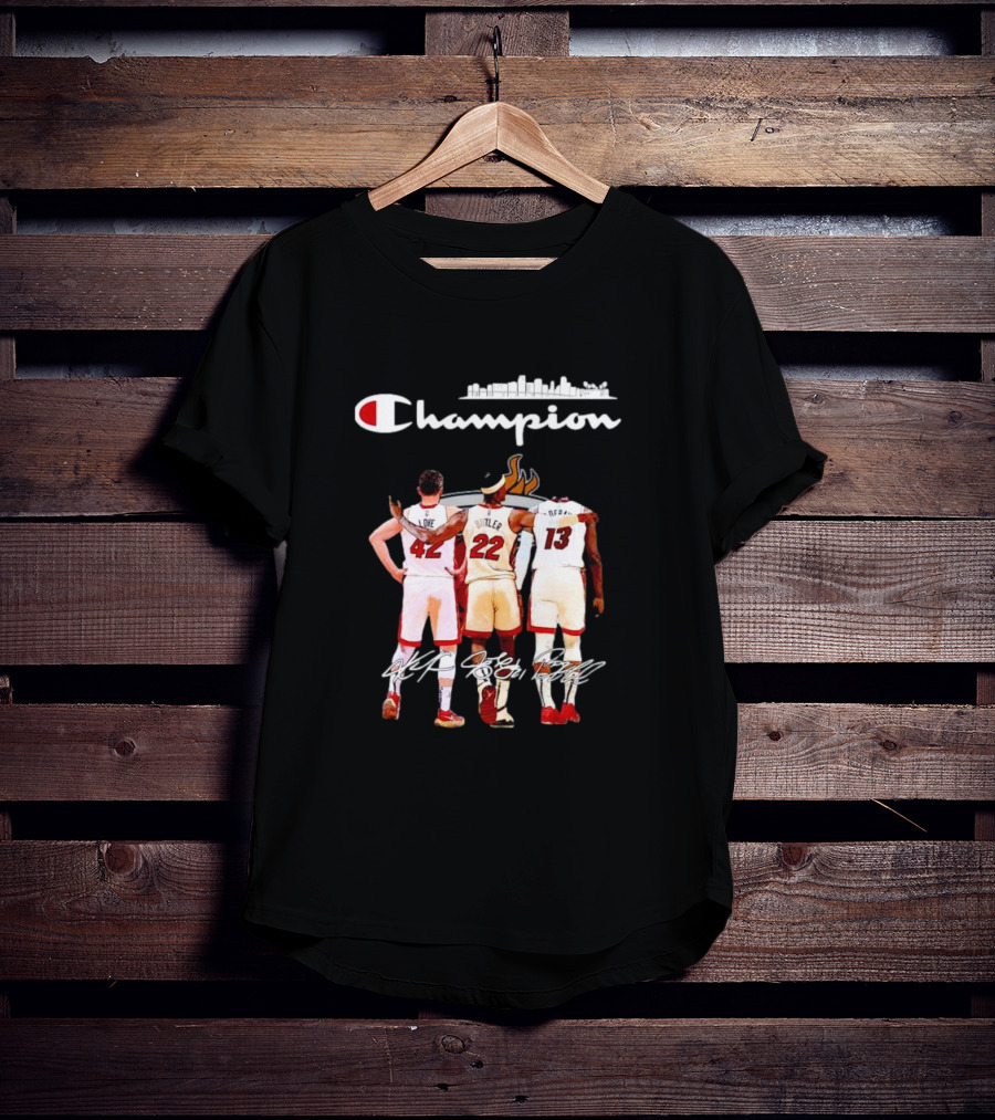 Champion Miami Heat Love Butler Adebayo Signatures T-Shirt