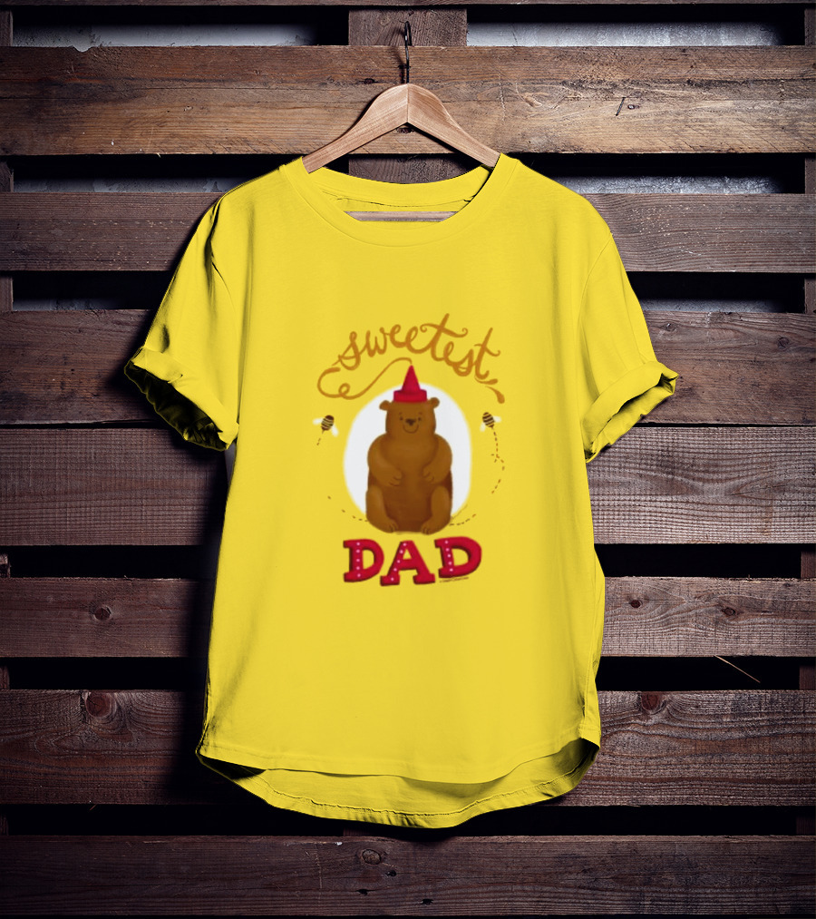 Sweetest Dad Bear Fathers Day T-Shirt