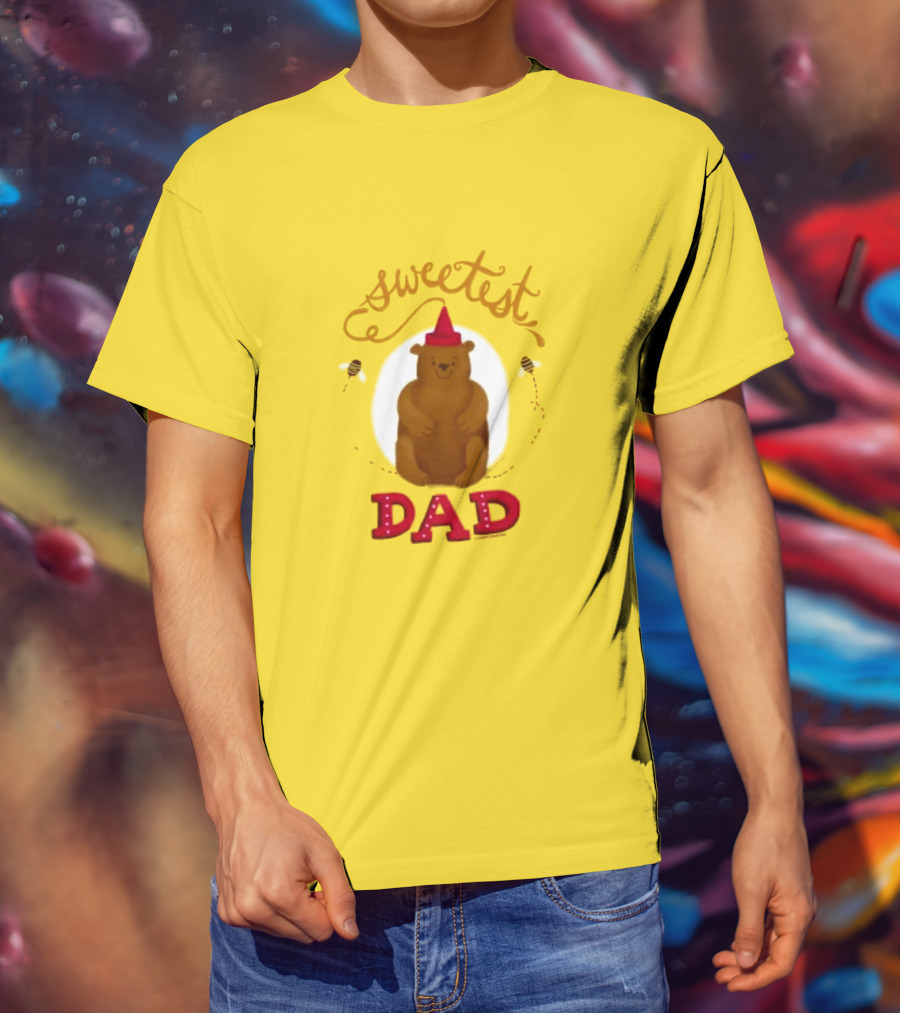 Sweetest Dad Bear Fathers Day T-Shirt