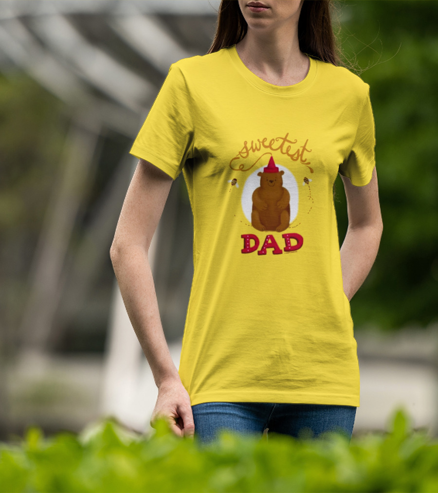 Sweetest Dad Bear Fathers Day T-Shirt