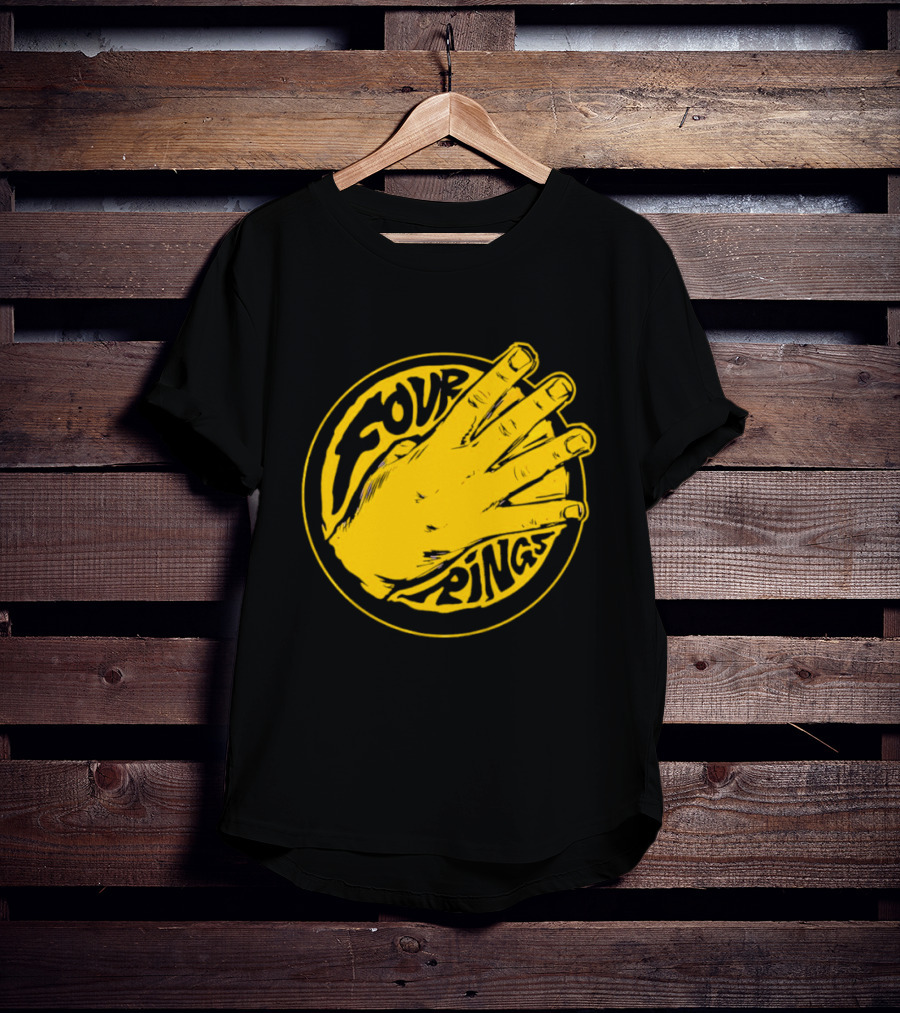 Four Rings Basketball Hand Bay Area Victory Celebrations T-Shirt
