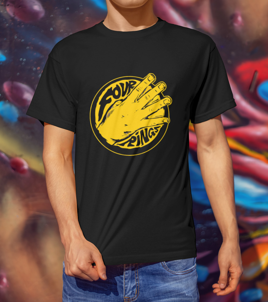 Four Rings Basketball Hand Bay Area Victory Celebrations T-Shirt