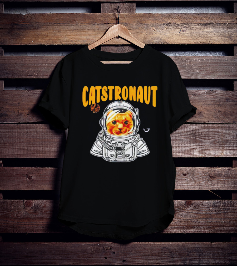 Catstronaut Funny Space Cat In Astronaut Suit T-Shirt