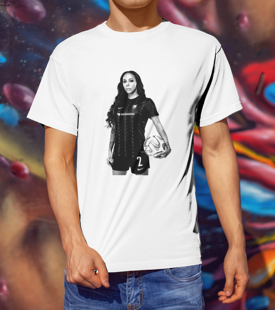 League Sydney Leroux 2 DoorDash Soccer T-Shirt