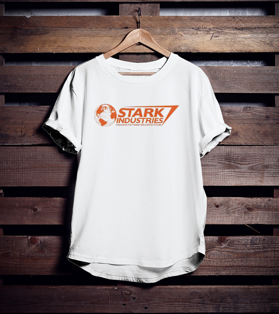 Stark Industries Changing The World For A Better Future Logo With Earth T-Shirt
