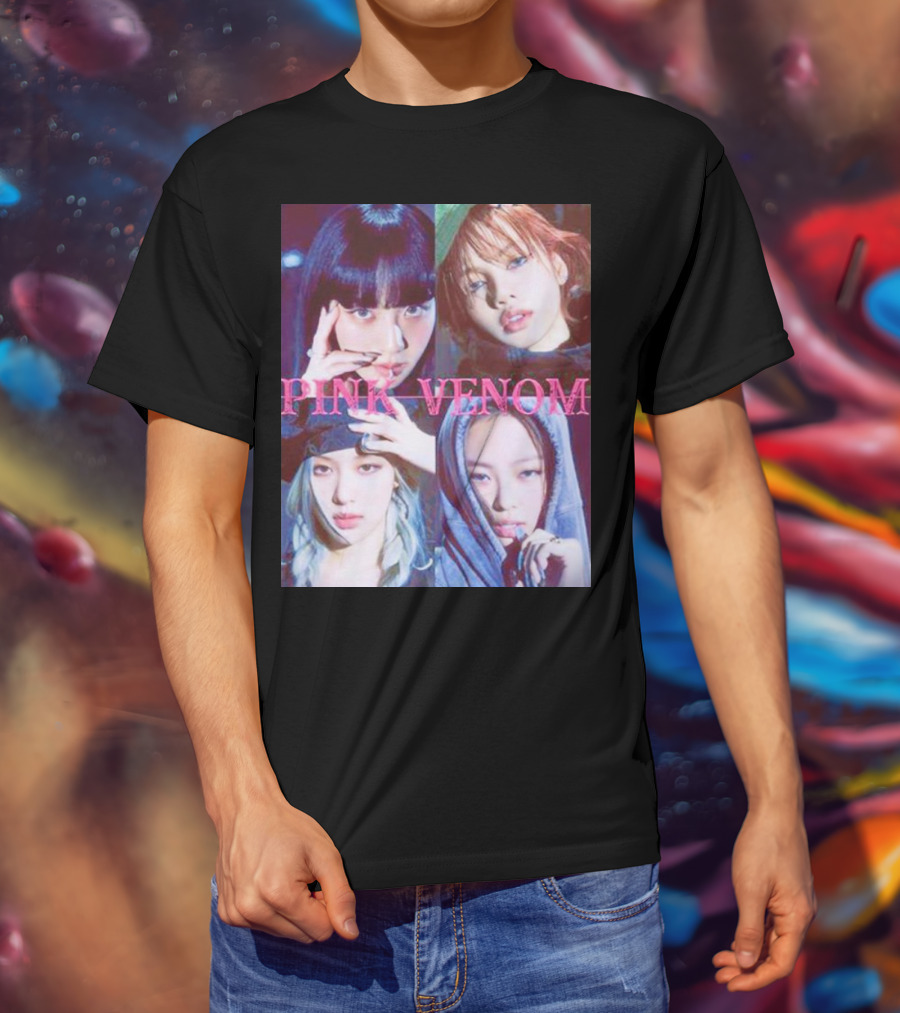 BLACKPINK Born Pink Pink Venom Album Cover T-Shirt