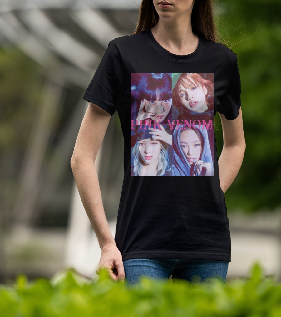 BLACKPINK Born Pink Pink Venom Album Cover T-Shirt