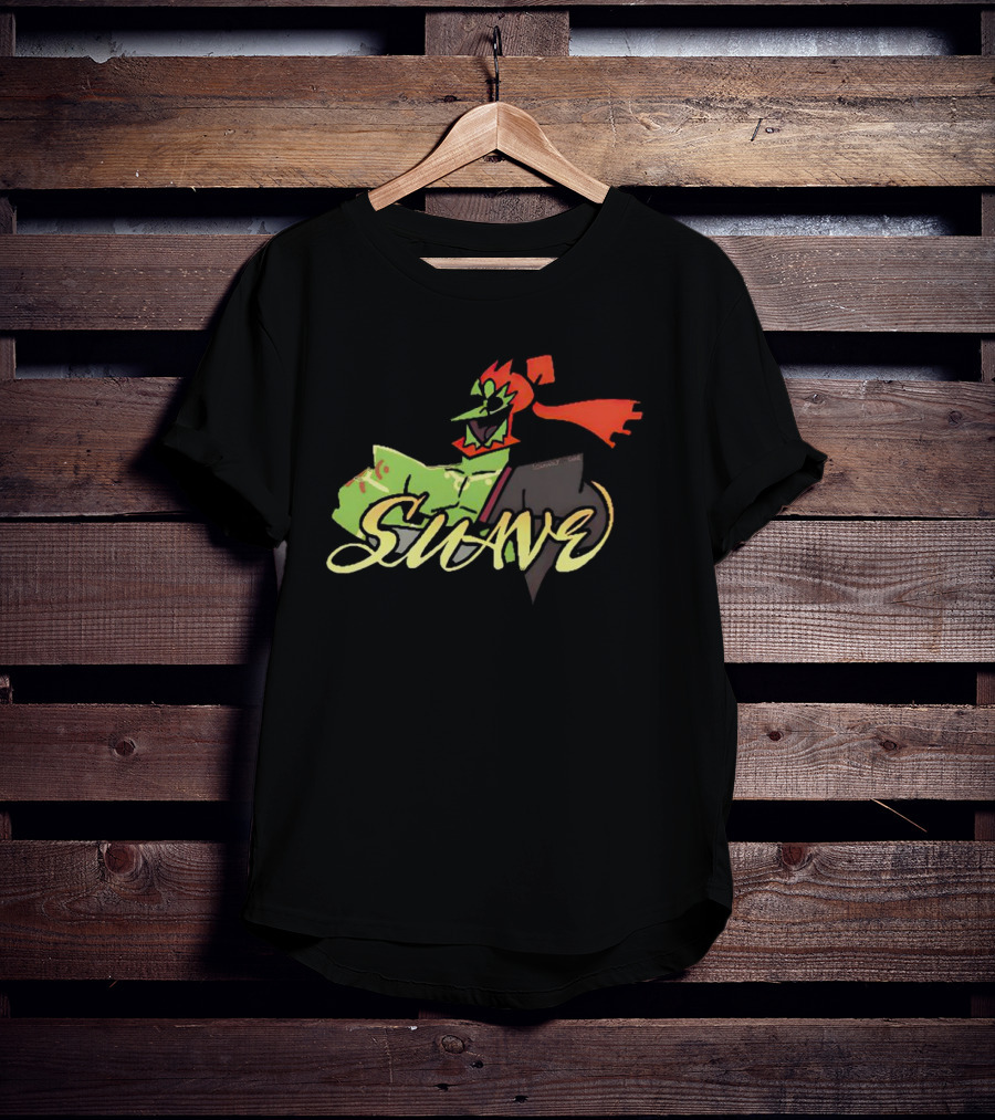 CucuI Ganon Dos Suave Green Red Masked Character T-Shirt
