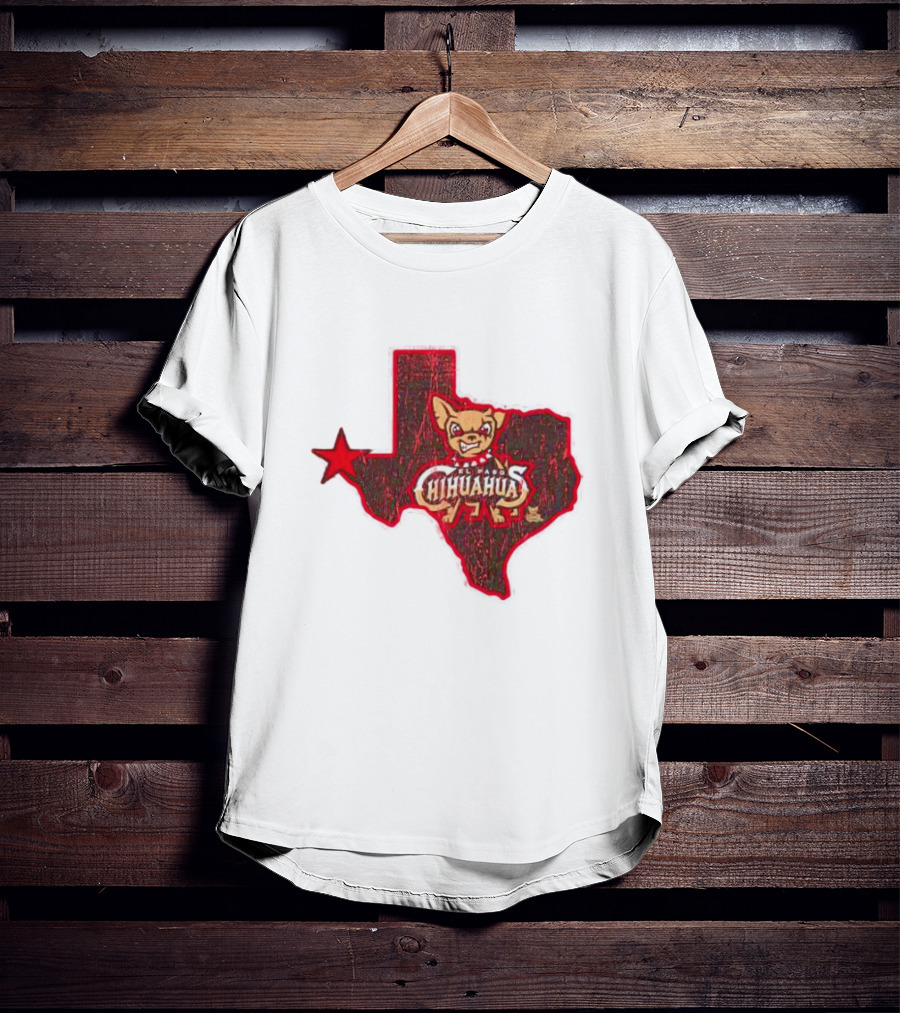 El Paso Chihuahuas Texas Map Star T-Shirt