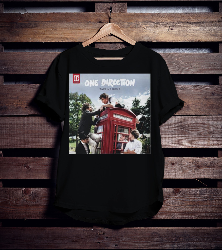 One Direction Take Me Home Red Telephone Booth Scene T-Shirt
