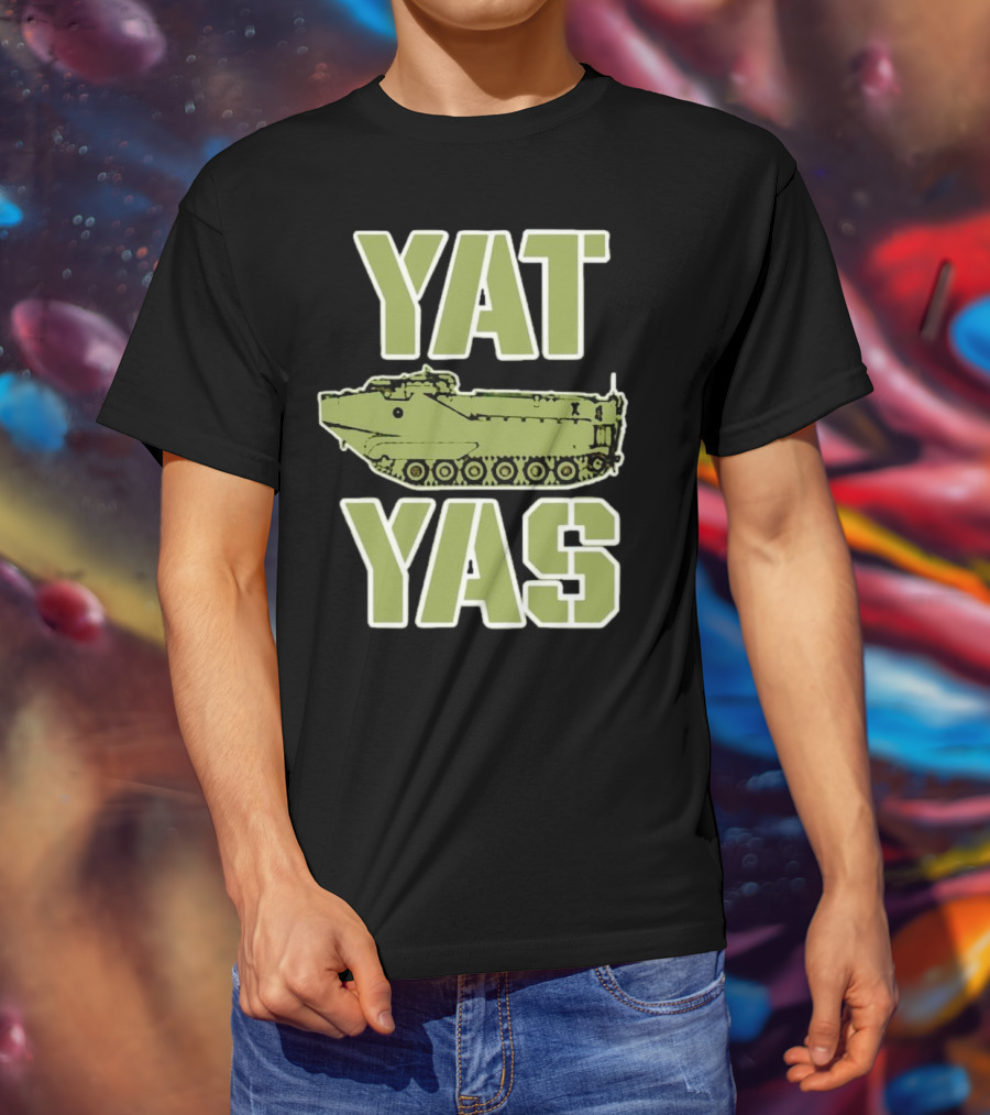 YAT YAS Amphibious Assault Vehicle Text T-Shirt