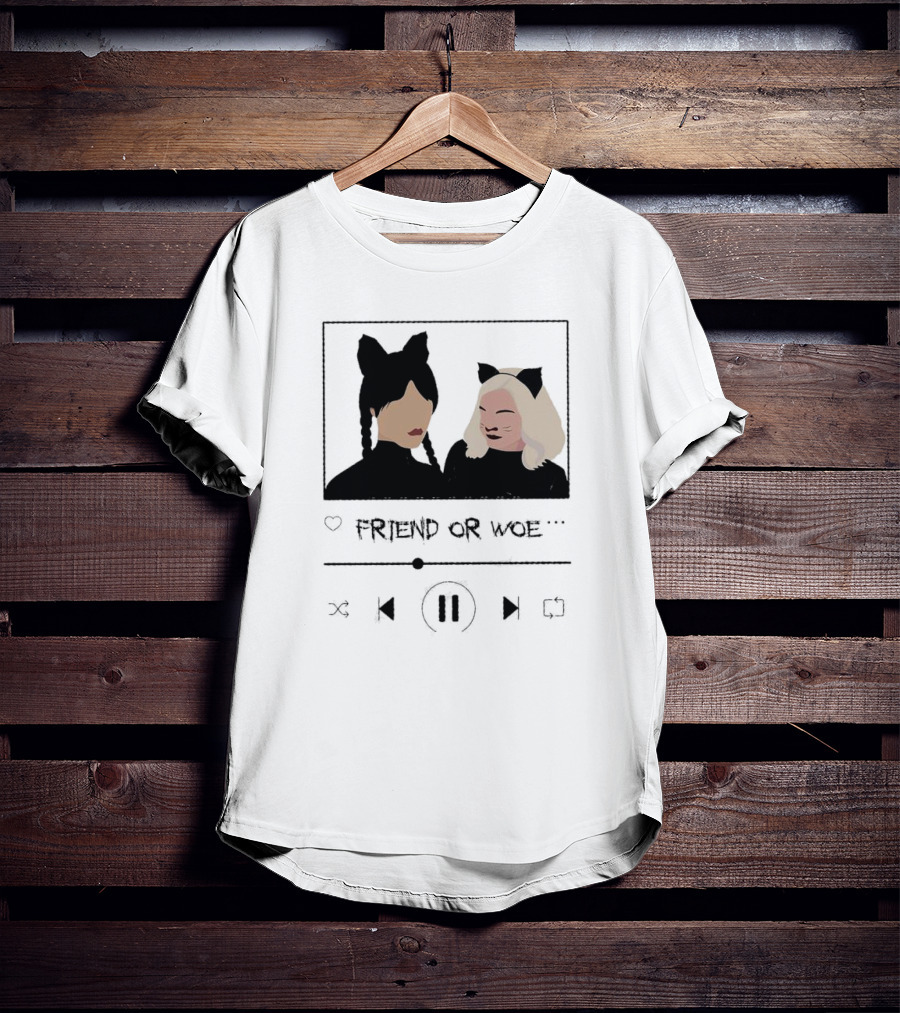 Friend Or Woe Wednesday And Enid Sinclair Track T-Shirt