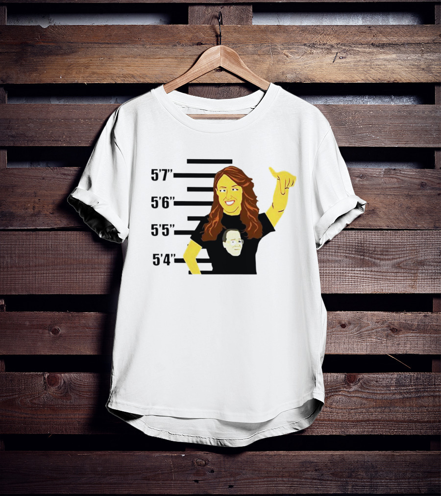 AEW Britt Baker Height Chart With Hand Gesture T-Shirt