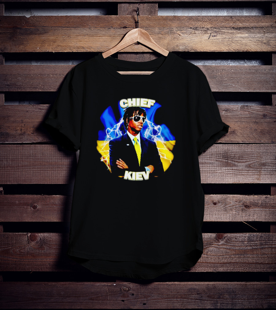 Chief Kiev Lightning Suit And Sunglasses T-Shirt