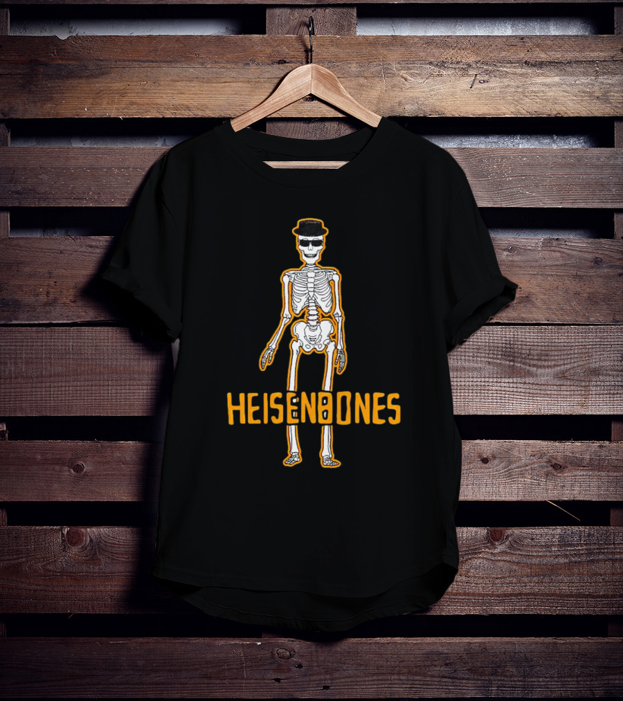 Heisenbones Skeleton With Hat And Sunglasses T-Shirt