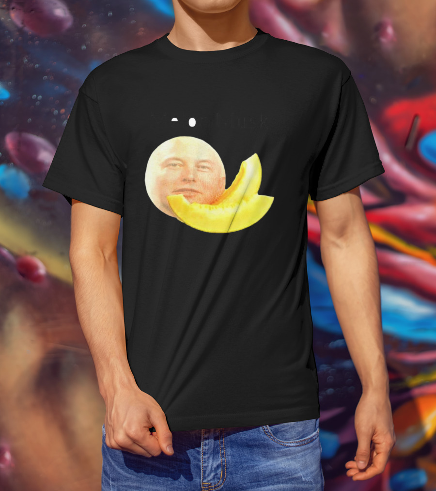 Melon Musk Canary Musk Face With Melon Slice T-Shirt