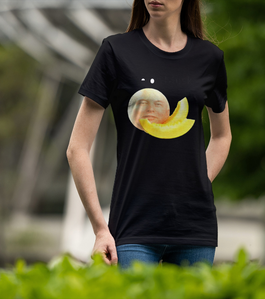 Melon Musk Canary Musk Face With Melon Slice T-Shirt