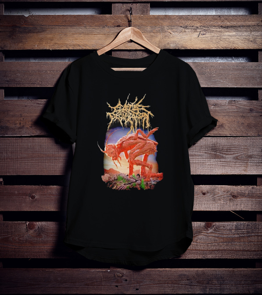 Cattle Decapitation Terrasite Alien Insect Creature Surreal Landscape T-Shirt