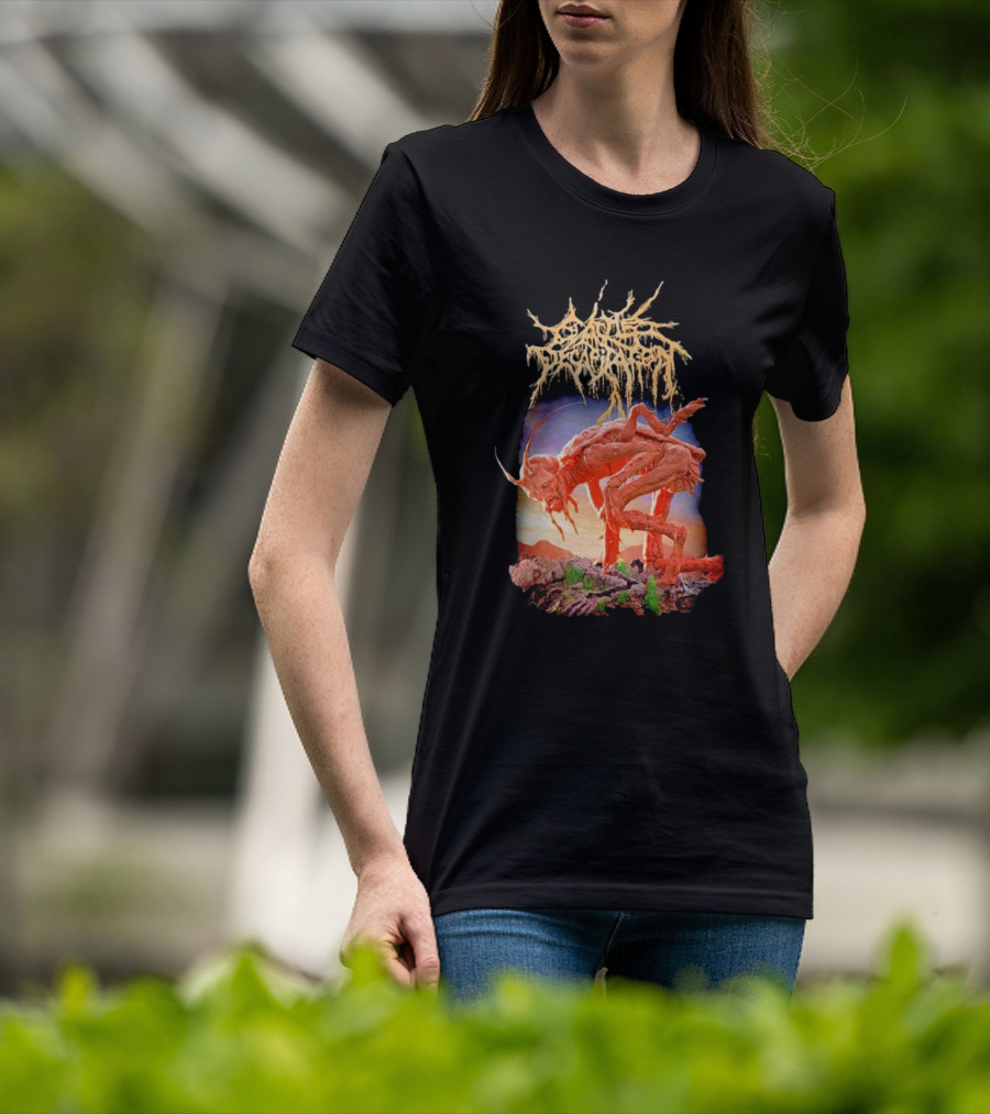 Cattle Decapitation Terrasite Alien Insect Creature Surreal Landscape T-Shirt