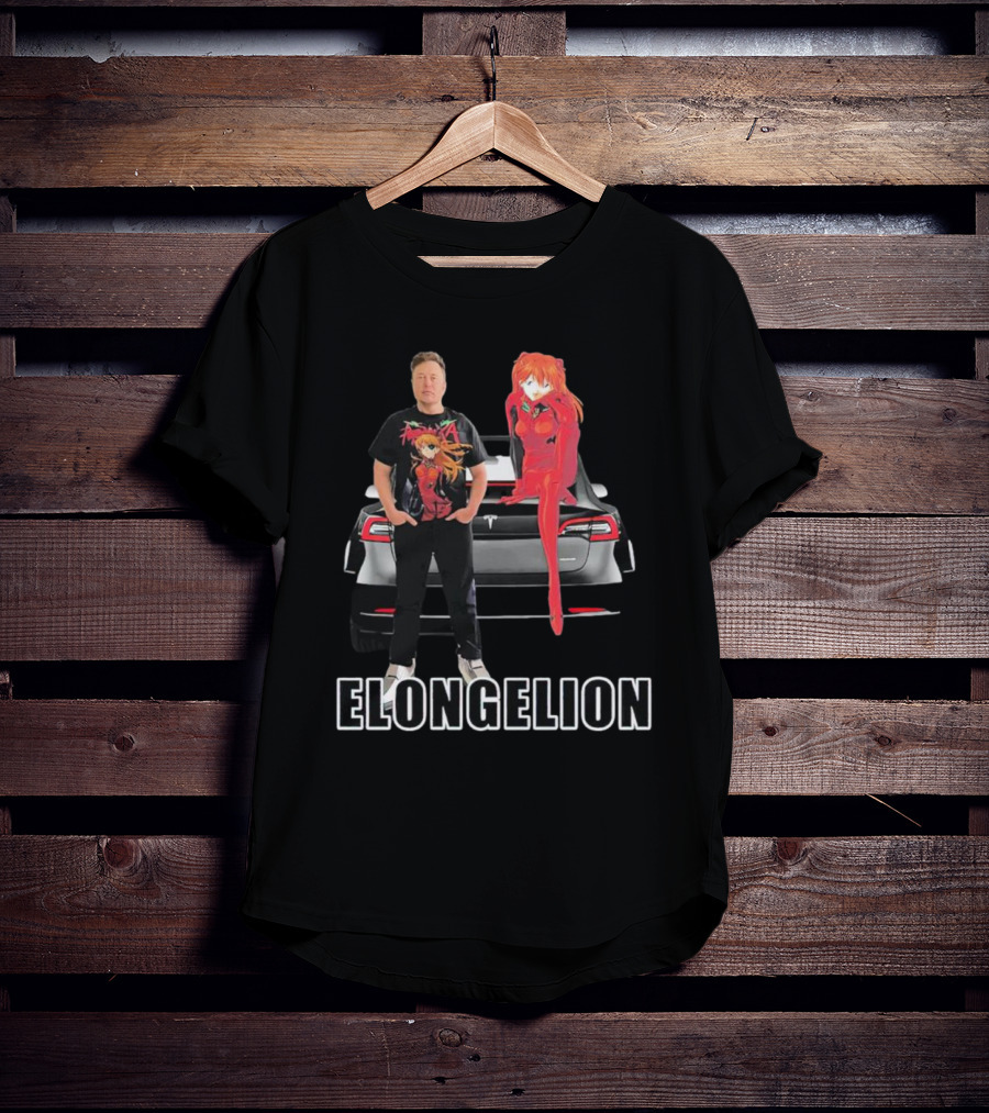 Elongelion Elon Musk Asuka Tesla Crossover T-Shirt