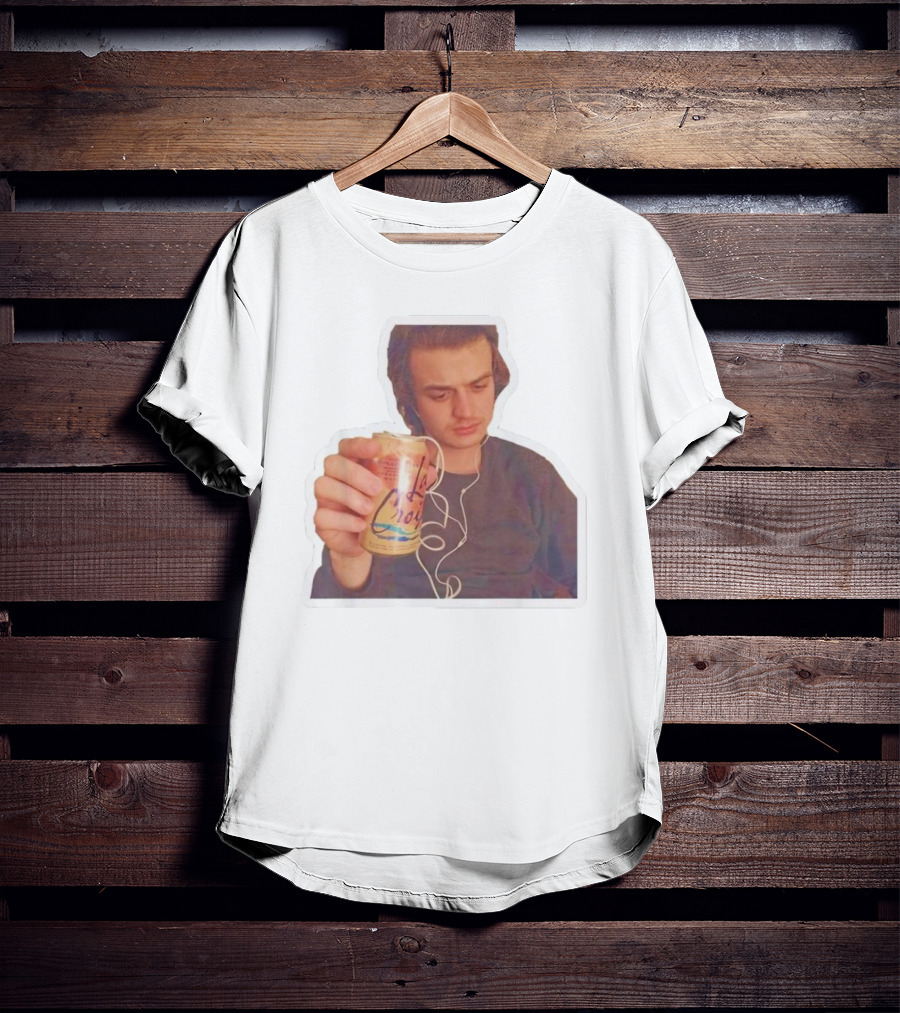 Joe Keery Drinking La Croix With Headphones T-Shirt