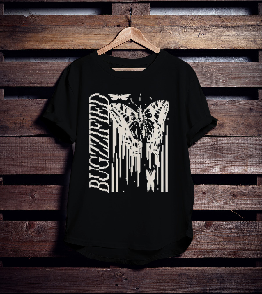 Bugzzified Caitibugzz Butterfly Pixel T-Shirt