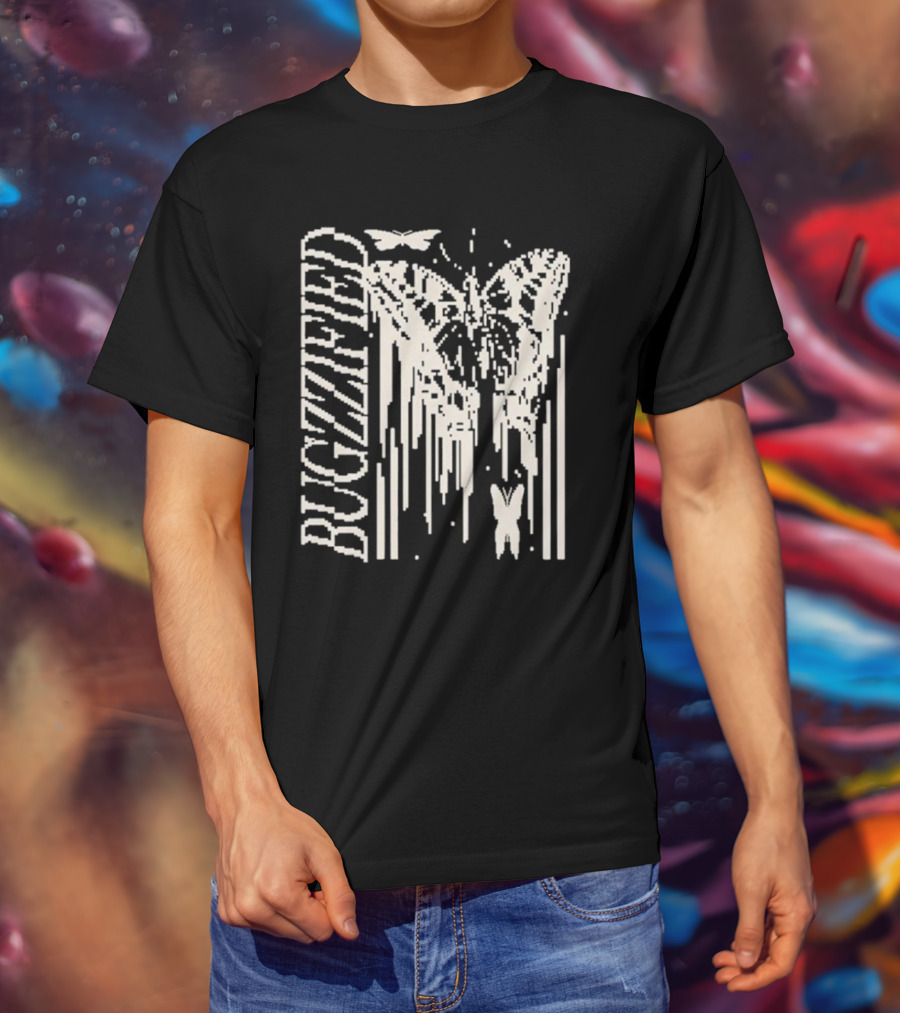 Bugzzified Caitibugzz Butterfly Pixel T-Shirt