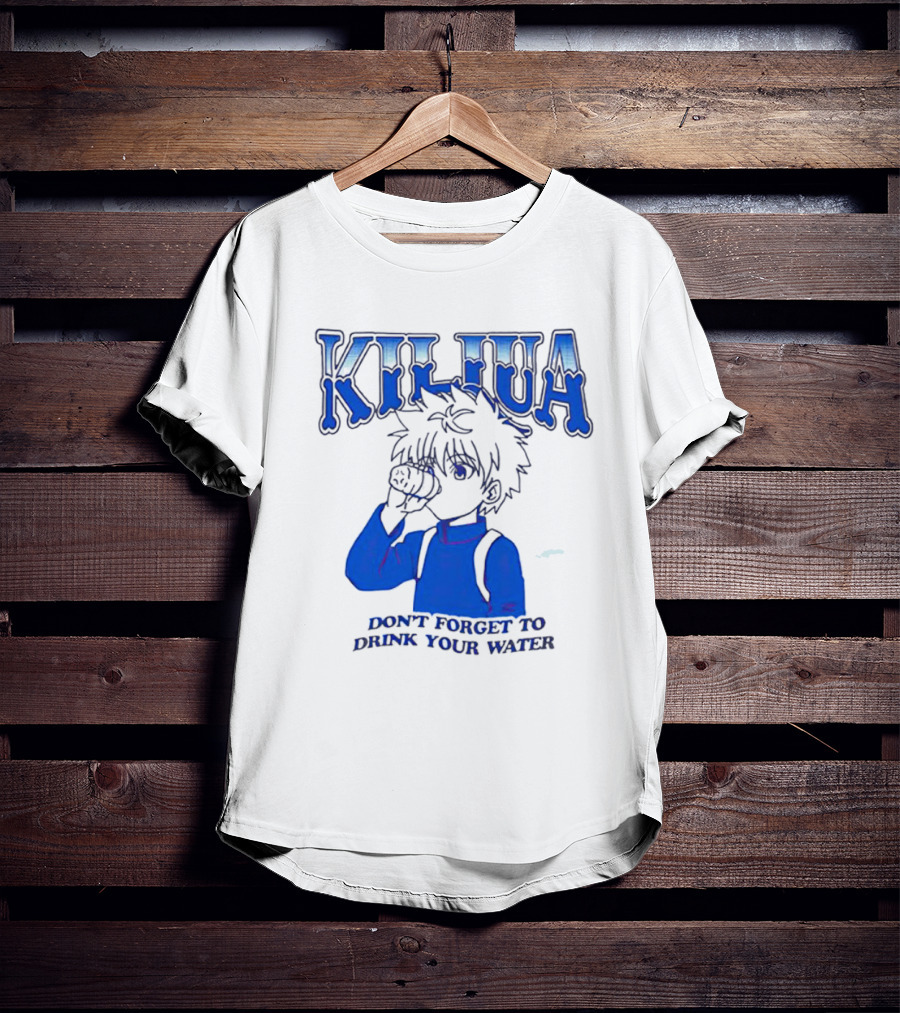 Killua Zoldyck Don't Forget To Drink Your Water T-Shirt