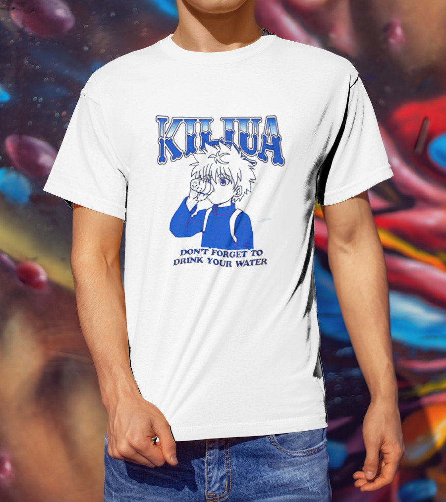 Killua Zoldyck Don't Forget To Drink Your Water T-Shirt