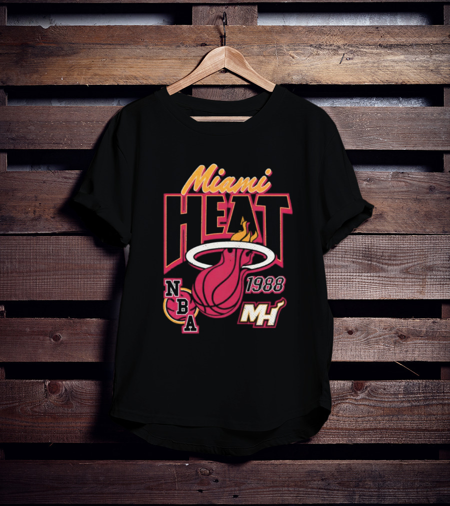 Miami Heat 1988 NBA MH Vintage Retro T-Shirt