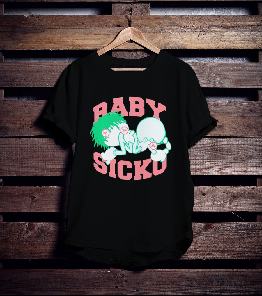 Baby Sicko Retro Cartoon Style Neon Elements T-Shirt