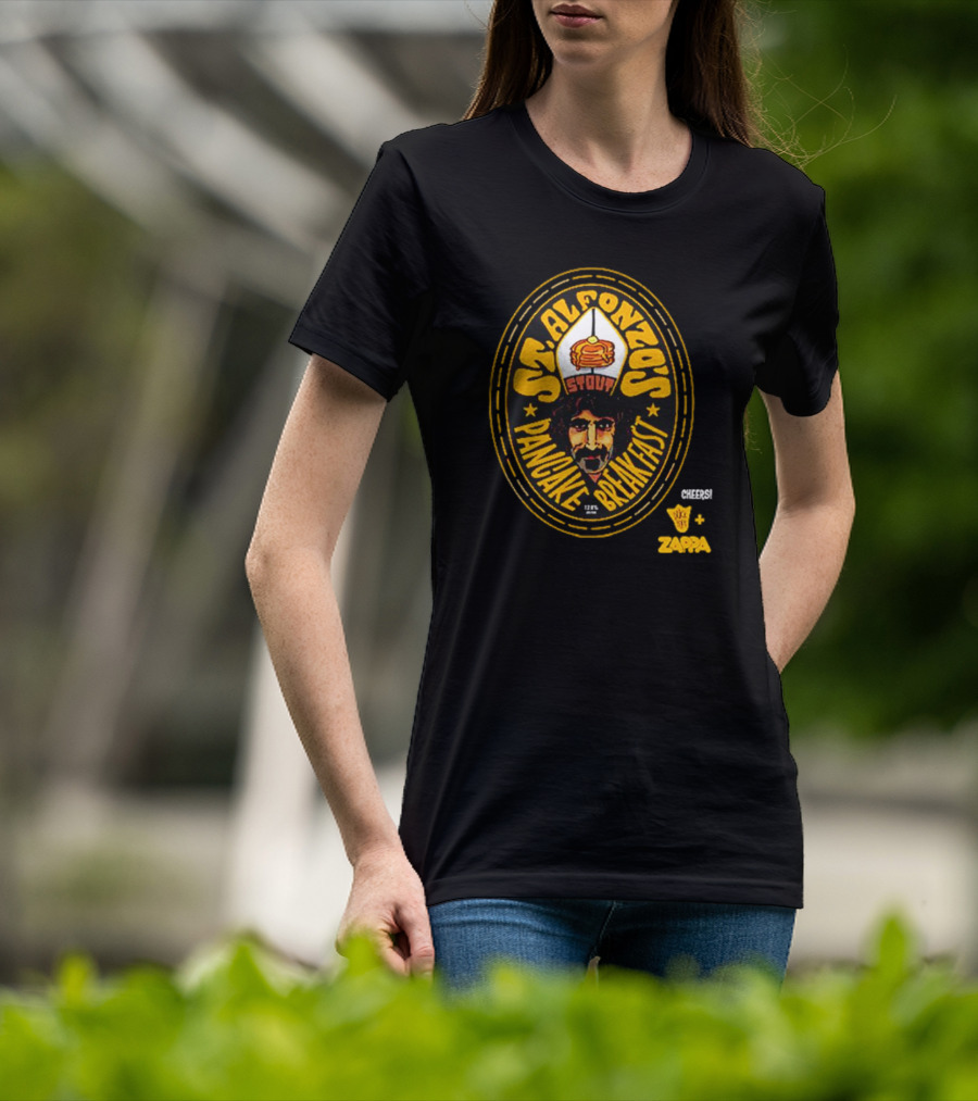 St Alfonzo's Stout Pancake Breakfast Cheers Zappa T-Shirt