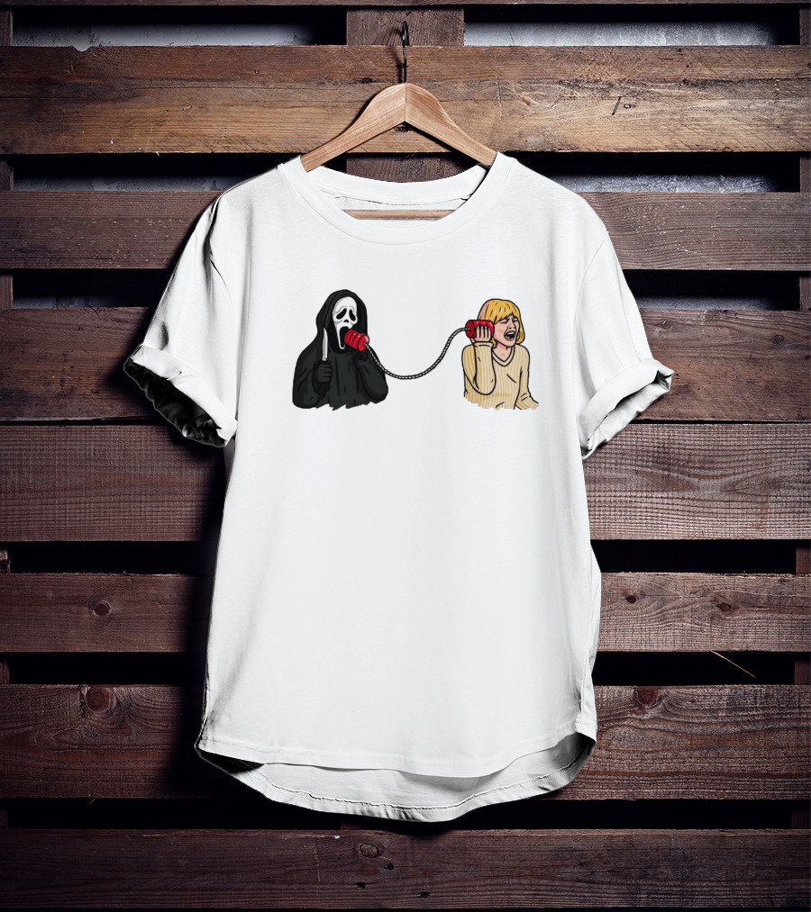 Ghostface Call Me Phone Conversation T-Shirt