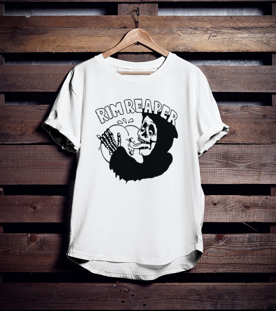 Rim Reaper Grim Reaper Skeleton With Tire T-Shirt