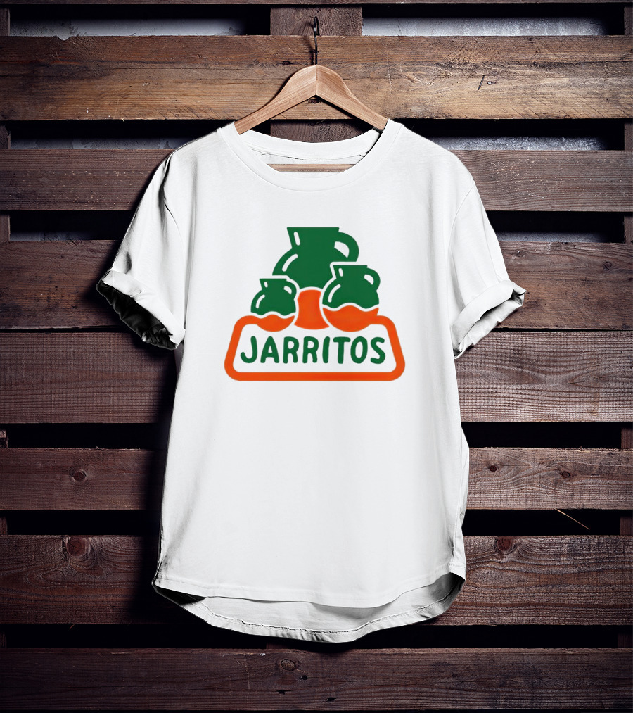 Jarritos Vintage Logo Icon Green Orange T-Shirt