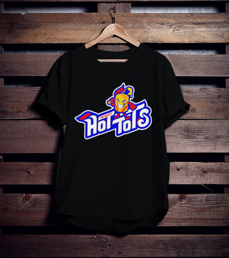 Minot Hot Tots Flame Character T-Shirt