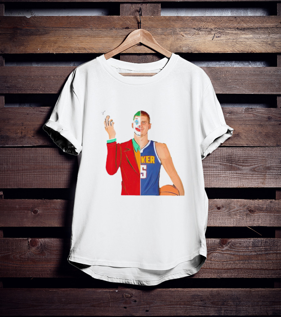 Nikola Jokic The Joker Dual Basketball Character T-Shirt