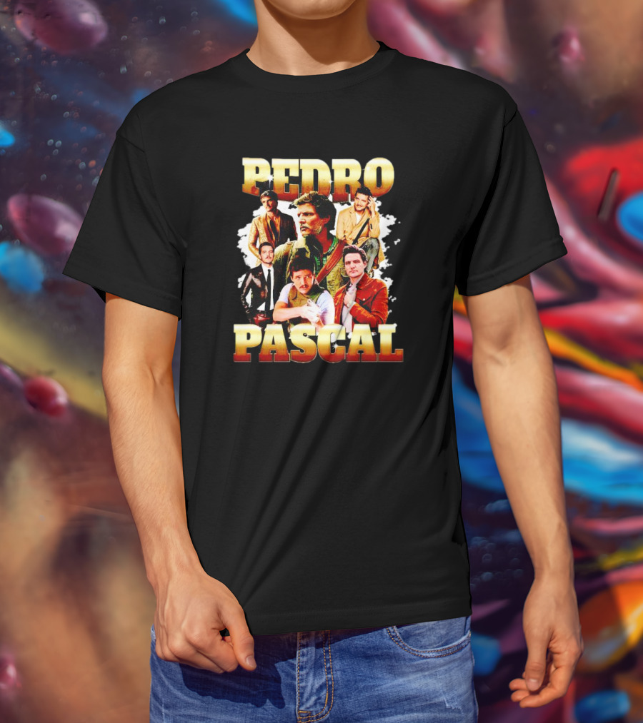 Pedro Pascal Picture Collage T-Shirt